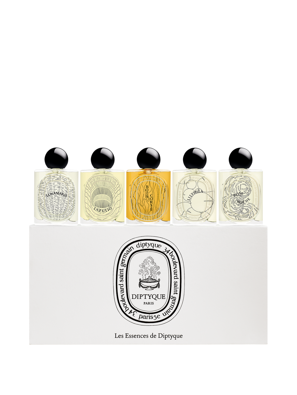 Diptyque Set of 5 eaux de parfum - Les Essences de Diptyque