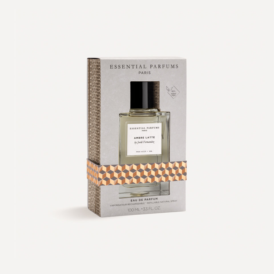 Essential Parfums Ambre Latte - Eau de Parfum Natural Spray Refillable 100 ML