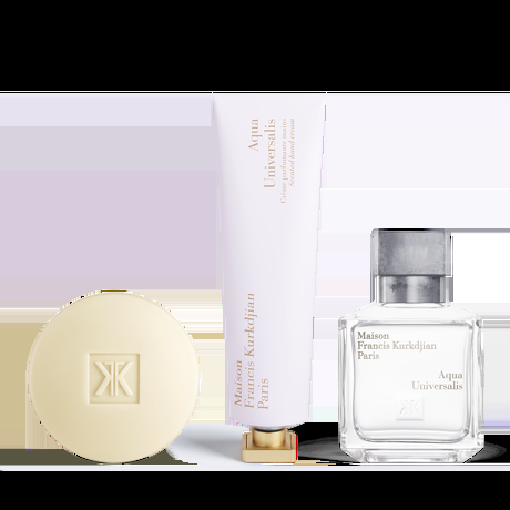 Maison Francis Kurkdjian Aqua Universalis Scented soap, Scented hand cream and Eau de toilette Trio